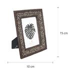 Porta Retrato L Hermitage Arabesco Em Resina Cor Marrom