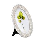 Porta Retrato L Hermitage Trama Em Resina Cor Branca