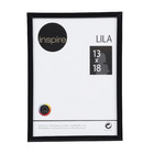 Porta Retrato Lila Preto 13x18cm Inspire