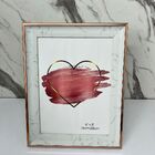 Porta Retrato Luxo Estampa Marmorizada E Detalhe Rose Gold