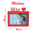Porta Retrato Mãe 20x15cm Vermelho