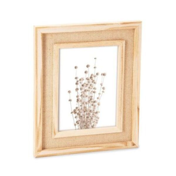 Porta Retrato Mdf E Linho 15668 20x15 Mart