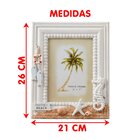 Porta Retrato Mesa Decoração Casa De Praia Oceano Mar 5x7'