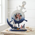 Porta Retrato Mesa Timão Decoração Casa De Praia Oceano 4x4