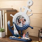 Porta Retrato Mesa Timão Decoração Casa De Praia Oceano 4x4