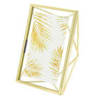 Porta Retrato Metal 10x15 Aramado Diamante Dourado