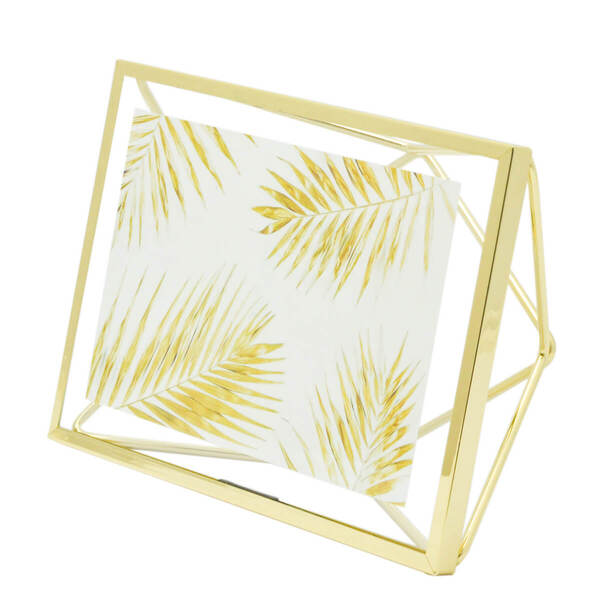 Porta Retrato Metal 13x18 Aramado Diamante Dourado