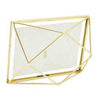 Porta Retrato Metal 13x18 Aramado Diamante Dourado