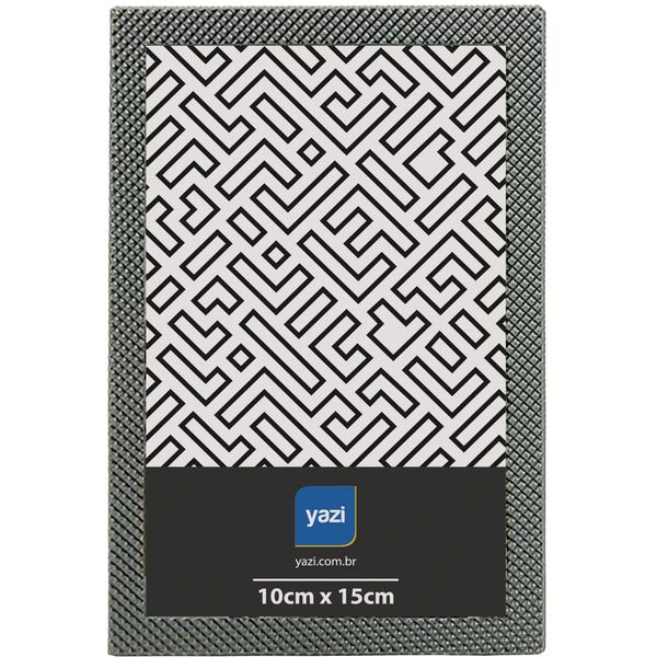 Porta Retrato Metal Shale 10x15cm Sort.