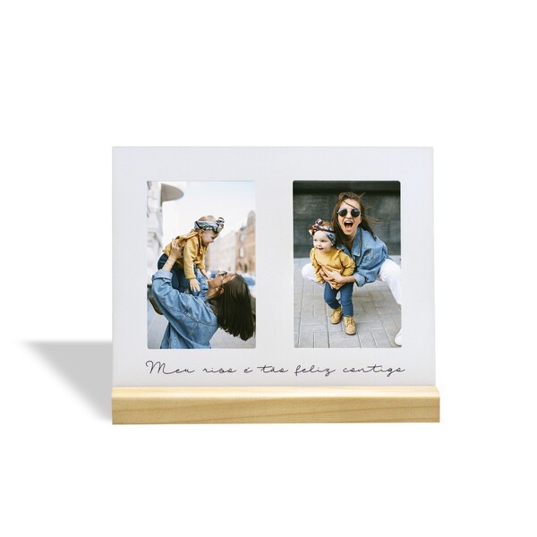 porta retrato meu riso 27x7x23 branco