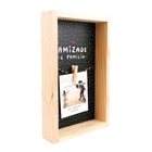 Porta Retrato Moldura Pinus Foto 10x15 Ou Polaroid - Amizade
