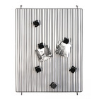 Porta Retrato Multifotos Dev Metal Preto 40x50cm Inspire