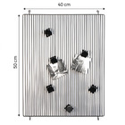 Porta Retrato Multifotos Dev Metal Preto 40x50cm Inspire