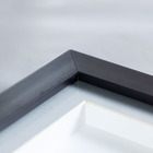 Porta Retrato Multifotos Madeira e Vidro Cinza 43x43cm