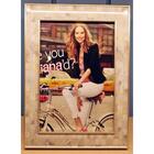 Porta Retrato Poliestireno Borda Marfim 10x15 Custom Mart