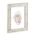 Porta Retrato Poliestireno Borda Marfim 10x15 Custom Mart