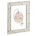 Porta Retrato Poliestireno Borda Marfim 10x15 Custom Mart