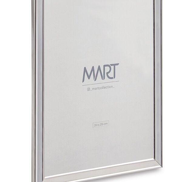 Porta Retrato Prata Em Metal 20x25 Cm 11261 Mart