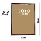 Porta Retrato Quadro Foto Moldura Vidro Parede 30x40cm