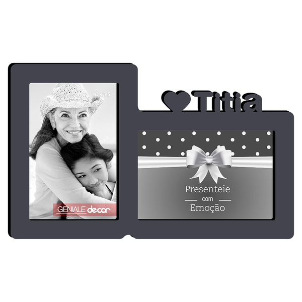 Porta-retrato Quadro Para Decorar Família Titia Presente Cria