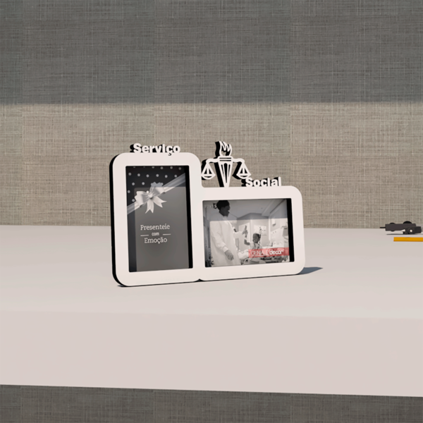 Porta-retrato Quadro Para Decorar Formatura Serviço Social Pr