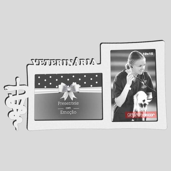 Porta-retrato Quadro Para Decorar Formatura Veterinária Prese
