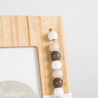 Porta Retrato Retrô Branco/bege