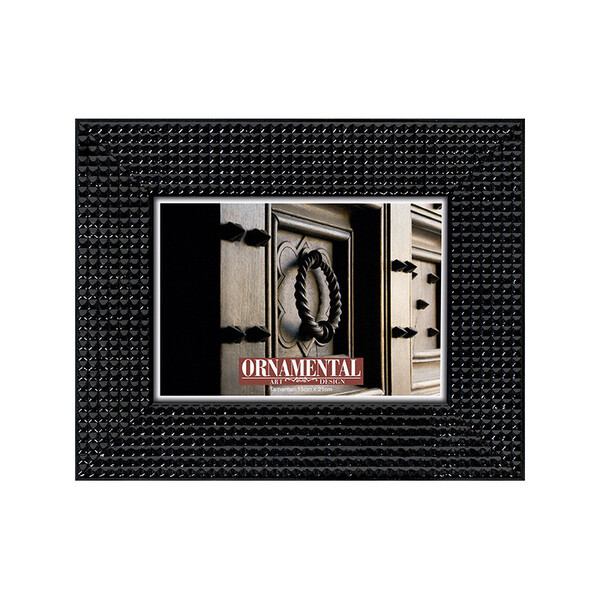 Porta Retrato Spikes Preto 15x21 Cm