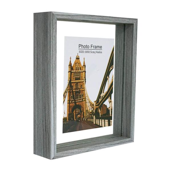 Porta Retrato Suspenso 10x15cm Cinza - Casambiente