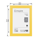 Porta Retrato Unifoto Sweet Jane Amarelo 13x18x1cm Inspire