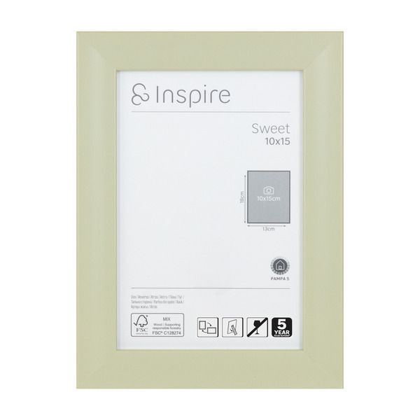 Porta Retrato Unifoto Sweet Pampa Verde 10x15cm Inspire