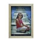 Porta-retrato Wood Natural E Preto 12x17cm