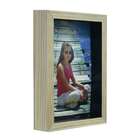 Porta-retrato Wood Natural E Preto 12x17cm