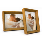 Porta Retratos 15x21 Cm De Mesa Moldura Chanfrada Com Vidro M