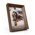 Porta Retratos 15x21 Cm De Mesa Moldura Chanfrada Com Vidro M