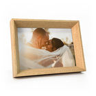 Porta Retratos 21x30 Cm De Mesa Moldura Chanfrada Com Vidro M