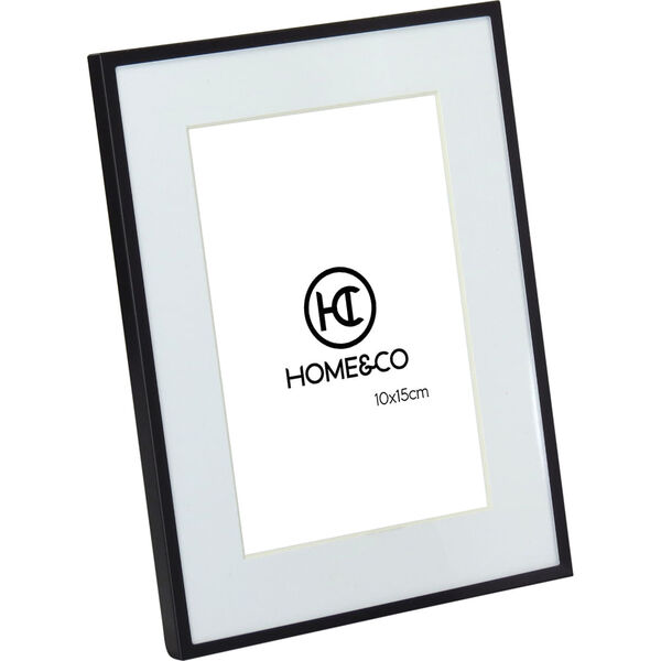 Porta-retratos Alumínio Preto 10x15 Home Co Larson 20x15x2cm