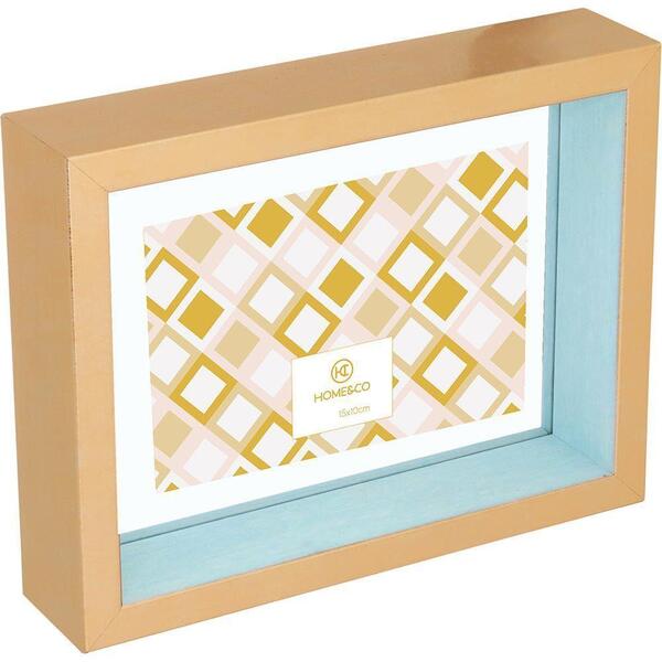 Porta Retratos De Plástico Azul Home&co Versalius 10x15cm