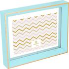 Porta Retratos Em Plástico Azul 13x18cm Home&co Pasteur Casa