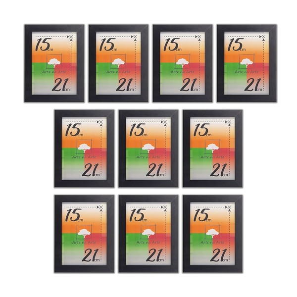 Porta-retratos Kit Com 10 Quadros Molduras Com Acetato - Mold