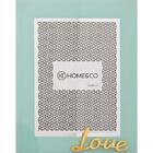 Porta Retratos Milos Vidro Azul Para Decoração Sala 13x18cm