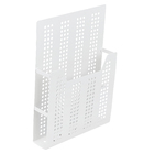 Porta Revistas de Parede Metal Branco Oikos
