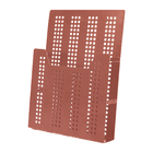 Porta Revistas de Parede Metal Laranja Oikos