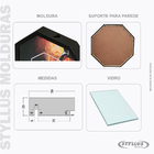 Porta Rolha/tampa Oitavada Em Madeira 40x40 Preto V601 - V1