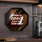 Porta Rolha/tampa Oitavada Em Madeira 40x40 Preto V601 - V4