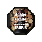 Porta Rolha/tampa Oitavada Em Madeira 40x40 Preto V602 - V7