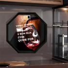 Porta Rolha/tampa Oitavada Em Madeira 40x40 Preto V603 - V3