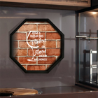 Porta Rolha/tampa Oitavada Em Madeira 40x40 Preto V604 - V5