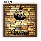 Porta Rolhas Quadro Grande 30cm Vinho Wine Madeira Vidro Vint