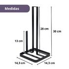 Porta Rolo De Papel Suporte Preto Cozinha Banheiro - Westing